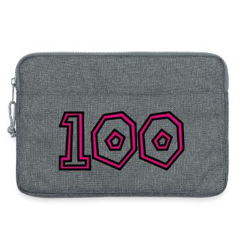 100. 100 JAHRE. 100-JÄHRIGES JUBILÄUM. GEBURTSTAG 1001 - Laptoptasche 13" - Grau meliert - Vorne
