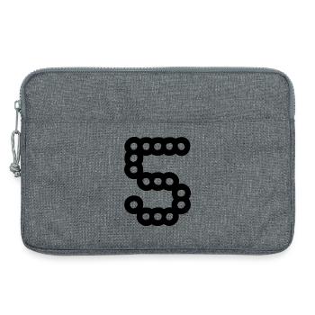 5. 5 ANS. 5e ANNIVERSAIRE. ANNIVERSAIRE 5 ANS - Sacoche pour ordinateur portable 13 pouces - gris chiné - Devant