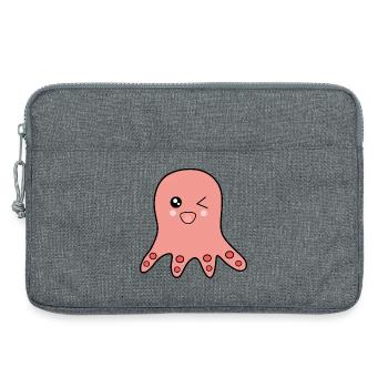Poulpe animaux marins - Sacoche pour ordinateur portable 13 pouces - gris chiné - Devant