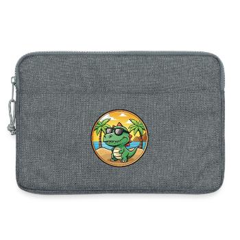 Dinosaurier Lustige Cartoon Sommer Strand Sonnenbrille - Laptoptasche 13" - Grau meliert - Vorne