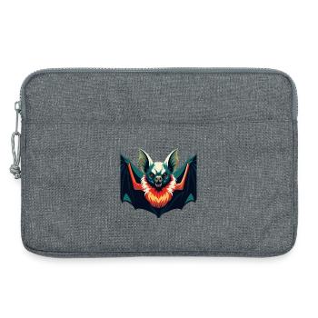 Fledermaus Cartoon Figur Buntes Haustier Tier - Laptoptasche 13" - Grau meliert - Vorne
