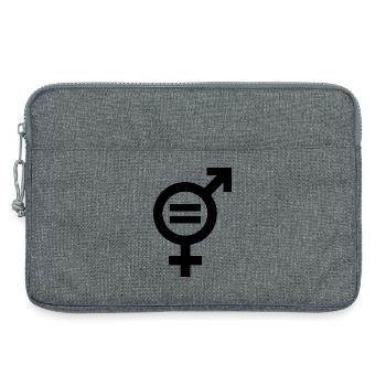 Gender Equality Symbol Emancipation Equality - Laptop bag 13" - heather grey - Front