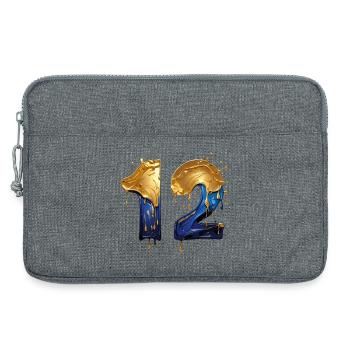 NON. 12 NUMÉRO 12 COOL 12E ANNIVERSAIRE - Sacoche pour ordinateur portable 13 pouces - gris chiné - Devant