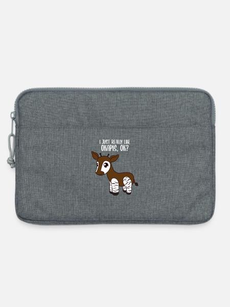 Okapi - Laptoptasche 13" - Grau meliert
