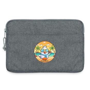 Möwe Lustige Cartoon Sommer Strand Sonnenbrille - Laptoptasche 13" - Grau meliert - Vorne