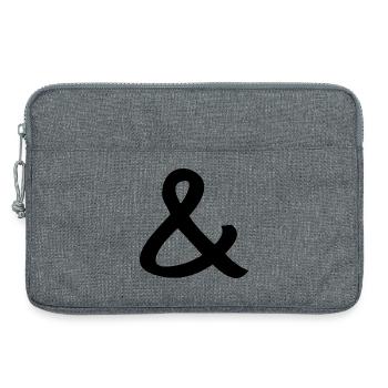 Und-Zeichen - Laptoptasche 13" - Grau meliert - Vorne