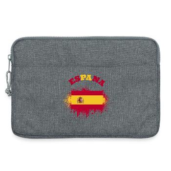 Espana Espagne drapeau espagnol drapeau drapeau - Sacoche pour ordinateur portable 13 pouces - gris chiné - Devant