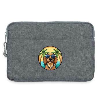 Field Spaniel Hund Rasse Cartoon Sonnenbrille Strand - Laptoptasche 13" - Grau meliert - Vorne