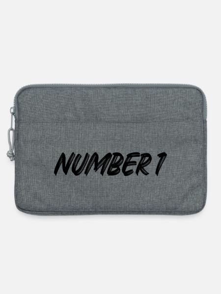 Number 1 - eins - erster - erste - 1 - Nummer 1 - Laptoptasche 13" - Grau meliert