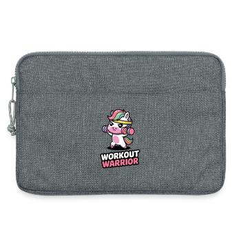Workout Krieger - Laptoptasche 13" - Grau meliert - Vorne