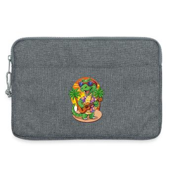 Drôle Serpent Plage Plage Lunettes Hawaïenne - Sacoche pour ordinateur portable 13 pouces - gris chiné - Devant