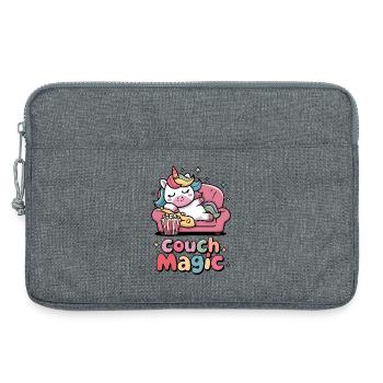 Couch-Magie - Laptoptasche 13" - Grau meliert - Vorne