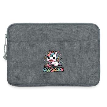 Oopsicorn - Sacoche pour ordinateur portable 13 pouces - gris chiné - Devant