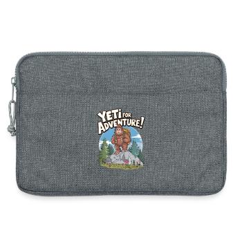 Yeti für Abenteuer - Laptoptasche 13" - Grau meliert - Vorne