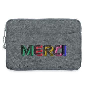 Vielen Dank - Laptoptasche 13" - Grau meliert - Vorne