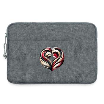 Abstract Design Valentinstag - Laptoptasche 13" - Grau meliert - Vorne