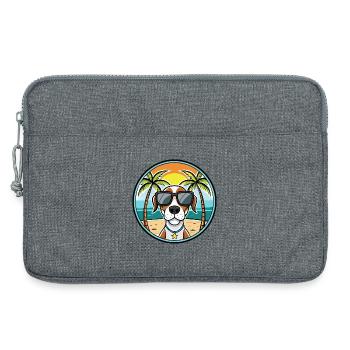 Burgos Pointer Dog Breed Cartoon Sunglasses Beach - Laptop bag 13" - heather grey - Front