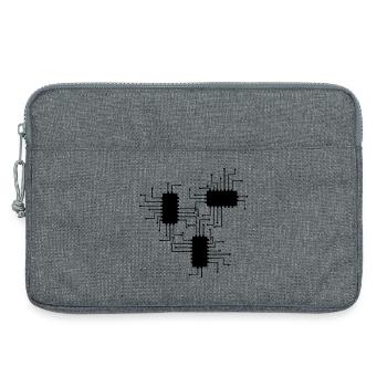 électricien électricien électronique électrique profession tension CPU - Sacoche pour ordinateur portable 13 pouces - gris chiné - Devant