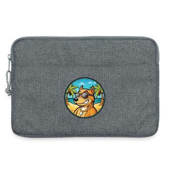 Cordoba Kampfhund Rasse Cartoon Sonnenbrille Strand - Laptoptasche 13" - Grau meliert - Vorne