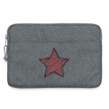 STERN. STERN. STERNE. FEST. JAHRESTAG. WEIHNACHTEN. - Laptoptasche 13" - Grau meliert - Vorne