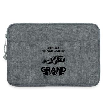 Je Peux Pas J'ai Grand Prix - Sacoche pour ordinateur portable 13 pouces - gris chiné - Devant