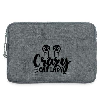 Cat Lover - Sacoche pour ordinateur portable 13 pouces - gris chiné - Devant