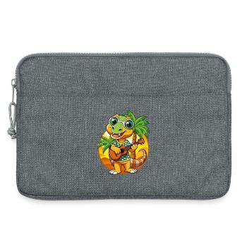 Drôle Serpent Plage Plage Lunettes Hawaïenne - Sacoche pour ordinateur portable 13 pouces - gris chiné - Devant