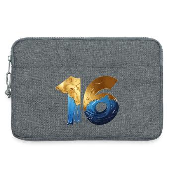 NR. 16 NUMMER 16 COOL 16. GEBURTSTAG - Laptoptasche 13" - Grau meliert - Vorne