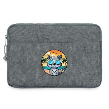Australische Nebelkatzenrasse Cartoon Sonnenbrille Strand - Laptoptasche 13" - Grau meliert - Vorne
