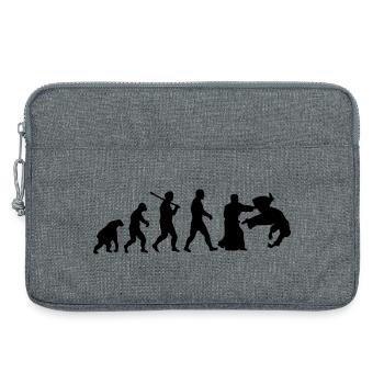 Evolution: Aïkido - Laptoptasche 13" - Grau meliert - Vorne