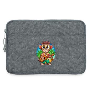 Lustige Affe Cartoon Sommer Strand Sonnenbrille - Laptoptasche 13" - Grau meliert - Vorne