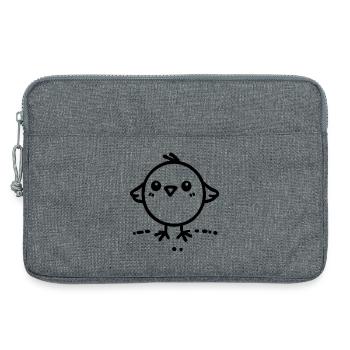 poussin effronté - Sacoche pour ordinateur portable 13 pouces - gris chiné - Devant