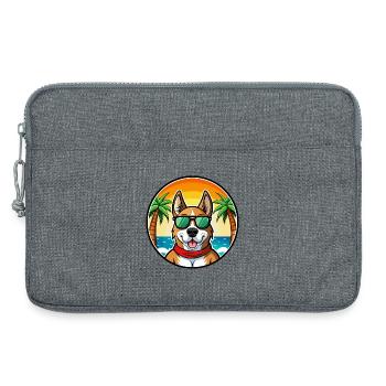 Segugio Italiano Race Chien Dessin Animé Lunettes De Soleil Plage - Sacoche pour ordinateur portable 13 pouces - gris chiné - Devant
