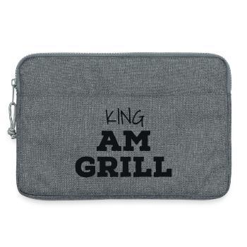 King au grill - Sacoche pour ordinateur portable 13 pouces - gris chiné - Devant