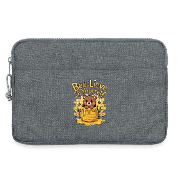 Croyez en vous-même - Sacoche pour ordinateur portable 13 pouces - gris chiné - Devant