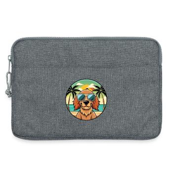 Field Spaniel Hund Rasse Cartoon Sonnenbrille Strand - Laptoptasche 13" - Grau meliert - Vorne