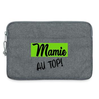 OMA. MUTTERTAG. ALLES GUTE ZUM OMA-TAG. ICH LIEBE DICH - Laptoptasche 13" - Grau meliert - Vorne