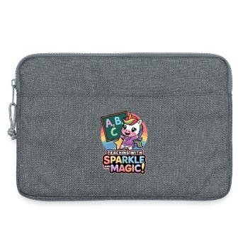 Unterrichten mit Glanz und Magie! - Laptoptasche 13" - Grau meliert - Vorne