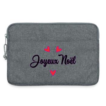BONNE ANNEE. SAINT SYLVESTRE. MEILLEURS VOEUX - Sacoche pour ordinateur portable 13 pouces - gris chiné - Devant