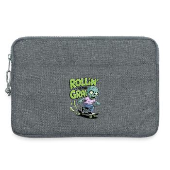 Rollin vers la tombe - Sacoche pour ordinateur portable 13 pouces - gris chiné - Devant