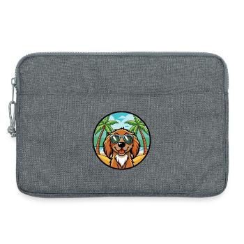 Boykin Spaniel Hunderasse Cartoon Sonnenbrille Strand - Laptoptasche 13" - Grau meliert - Vorne