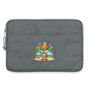 Antilope Lustige Cartoon Sommer Strand Sonnenbrille - Laptoptasche 13" - Grau meliert - Vorne