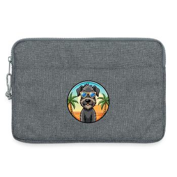 Kerry Blue Terrier Hunderasse Cartoon Sonnenbrille - Laptoptasche 13" - Grau meliert - Vorne