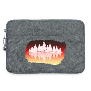 Wald - Forest - Laptoptasche 13" - Grau meliert - Vorne