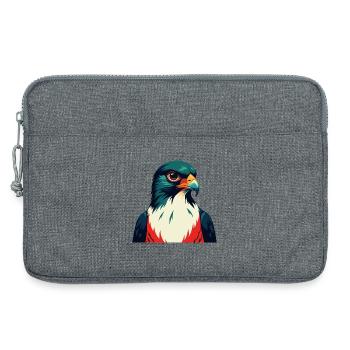 Falcon Cartoon Character Colorful Pet Animal - Laptop bag 13" - heather grey - Front
