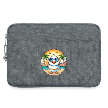 Möwe Lustige Cartoon Sommer Strand Sonnenbrille - Laptoptasche 13" - Grau meliert - Vorne