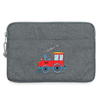 Train pour enfants rouge - Sacoche pour ordinateur portable 13 pouces - gris chiné - Devant