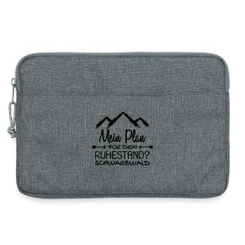 Schwarzwald Schwaben Schwabe Rentner Geschenk - Laptoptasche 13" - Grau meliert - Vorne