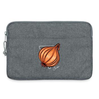 Trendy Onion Cool Vegetable Onions - Laptop bag 13" - heather grey - Front