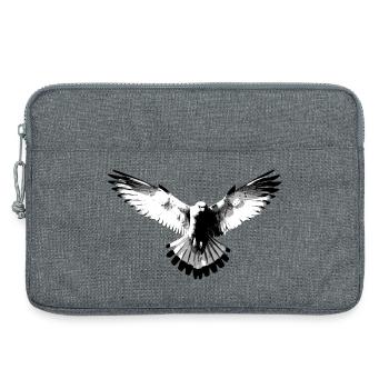 Falke schwarzweiß - Laptoptasche 13" - Grau meliert - Vorne